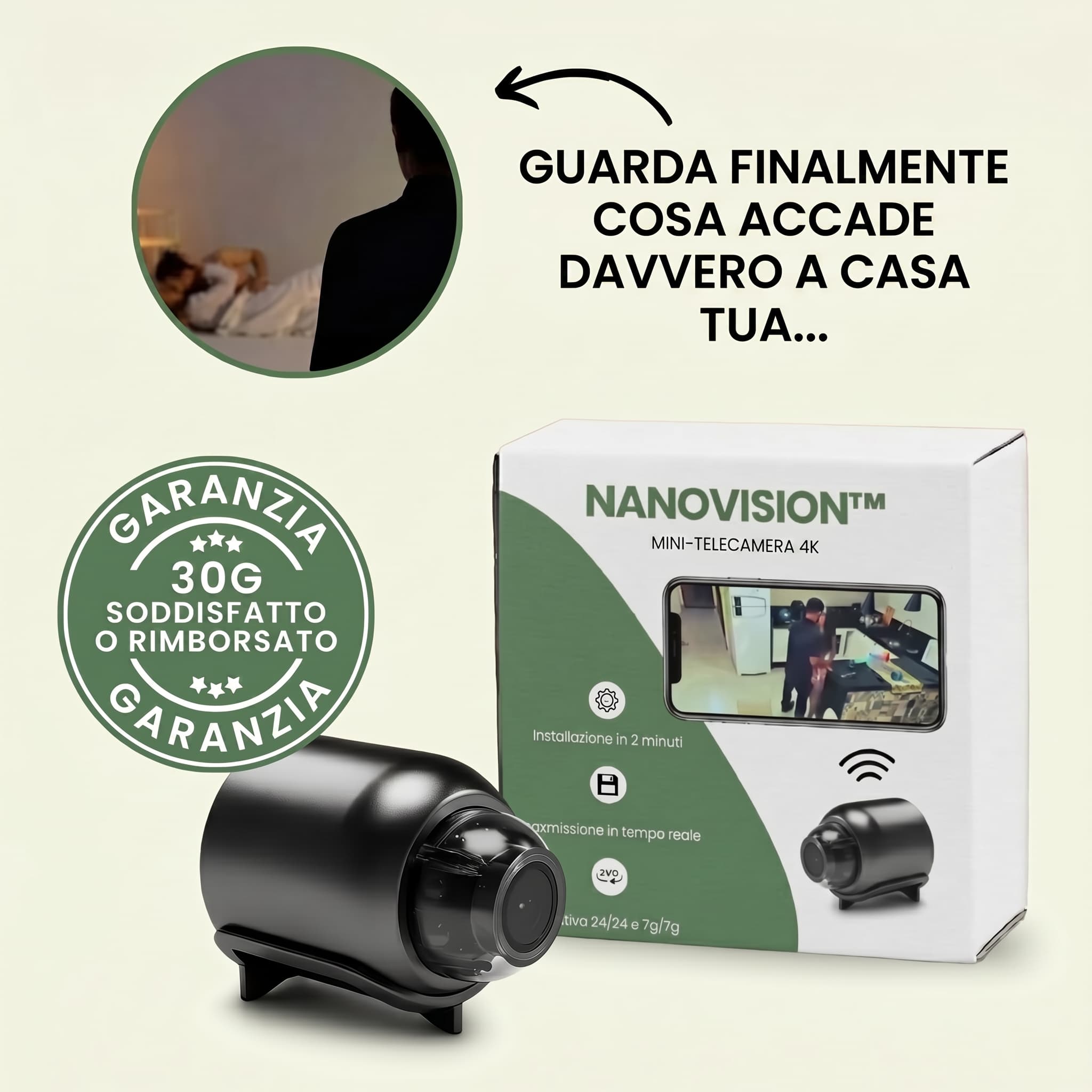 NanoVision™ – Mini telecamera 4K
